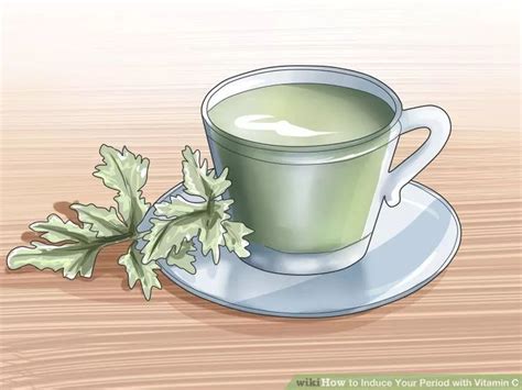 Wash and chop 1/4 cup fresh parsley. Image titled Induce Your Period with Vitamin C Step 1 ...