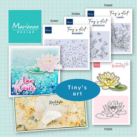 Marianne Design Clear Stamps Tinys Art Butterflies Tc0908 Paperpadsnl