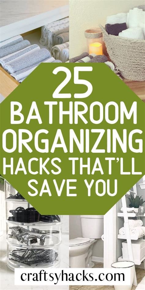 25 Bathroom Organization Hacks You Need To Know Organization Hacks