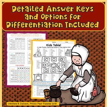 To increase the point potential, select a greater grid size or difficulty level (or both). Thanksgiving Puzzle Pack, Logic Puzzles, Critical Thinking ...