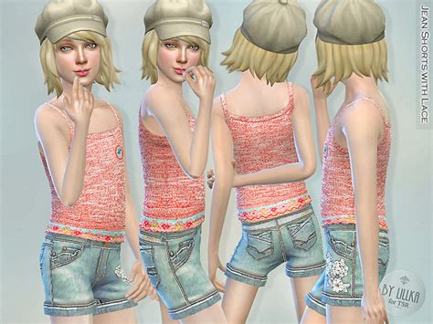 Sims 4 Cc Best Jean Shorts Cutoffs For Girls Guys Fandomspot Parkerspot