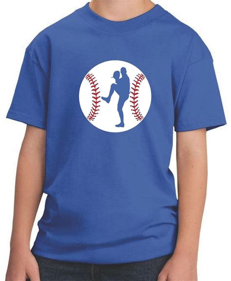 Boys Baseball Pitcher Youth Graphic Tee Ts For Baseball Players