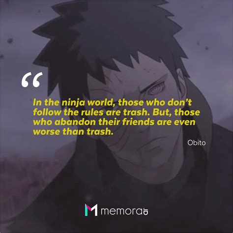 Obito Quote New Naruto Love Quotes And Sayings Thousands Of