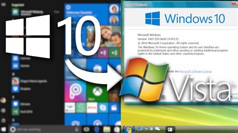 Windows 10 Transformed Into Windows Vista Youtube