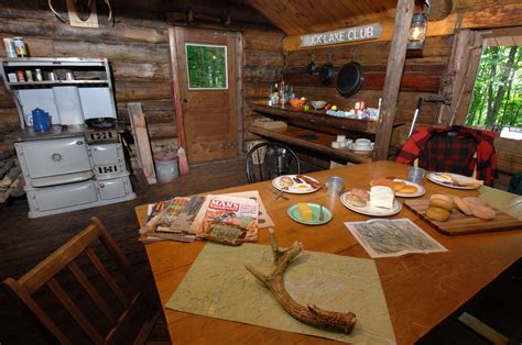 An Authentic Twentieth Century One Room Log Cabin Used As A Hunting