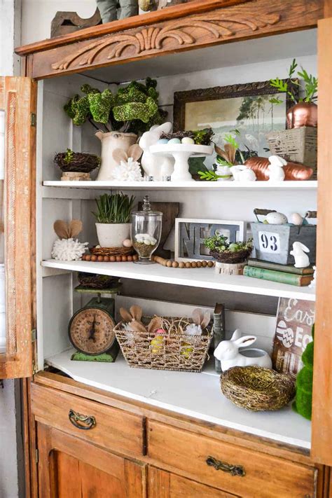 Spring Home Decor Adding Spring To The New Hutch - My Creative Days