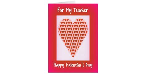 Valentine Card For Teachers