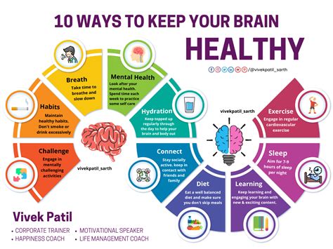 10 Ways To Keep Your Brain Healthy Brain Health Health Habits Health