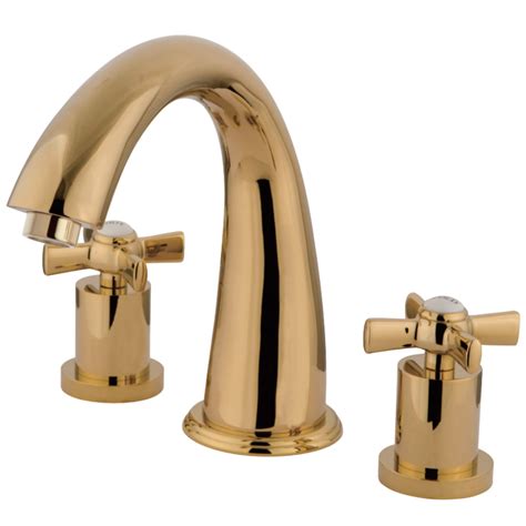 The polished chrome razo roman tub filler faucet offers a beautiful symbol of minimalist design for your décor. Kingston Brass KS2362ZX Millennium Roman Tub Faucet ...