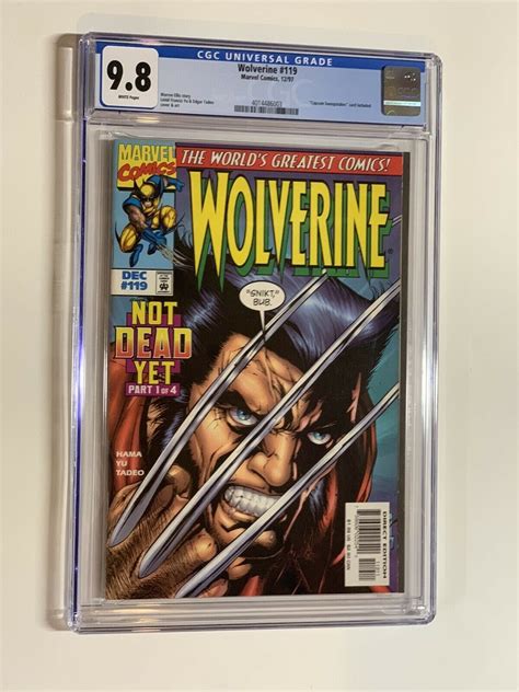 Wolverine 119 Cgc 98 Wp 1997 Marvel Comic Books Modern Age Marvel