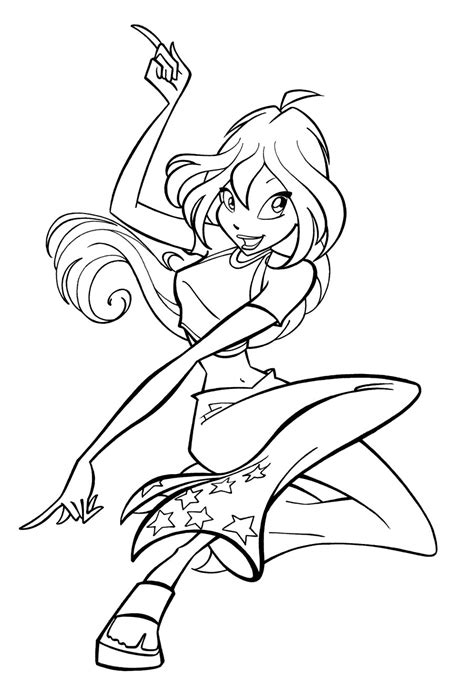 Fairies To Print And Color Winx Coloring Pages Free Coloring Pages