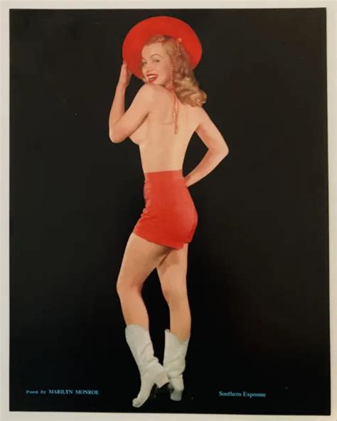 Marilyn Monroe 1954 Vintage Pinup Litho Willinger Southern Exposure Press Photo 187 49 Picclick