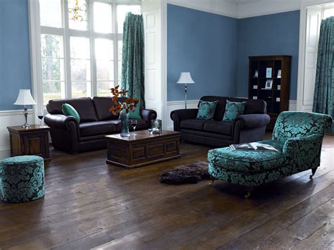 Pretty Blue Living Room Brown And Blue Living Room