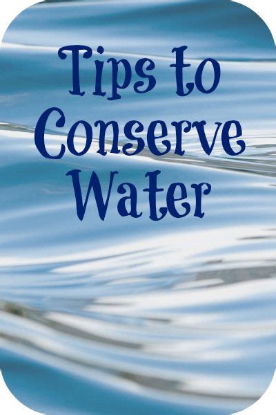 tips to conserve water clever housewife
