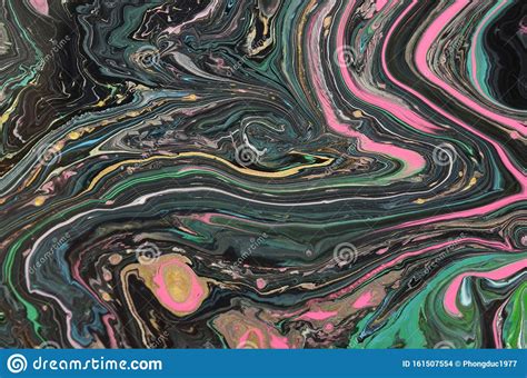 Marble Abstract Acrylic Background Nature Blue Marbling