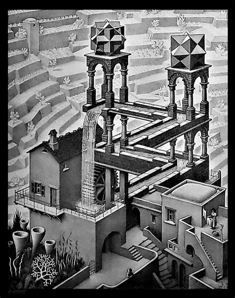 Mc Escher Print Escher Art Cycle Circa 1938 Vintage Print Book