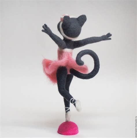 Ballerina and ballet dancer coloring on thecolor.com free ballet related online coloring pages that you can color then share with friends and family. Cat ballerina in a pink dress Felting toy - shop online on ...