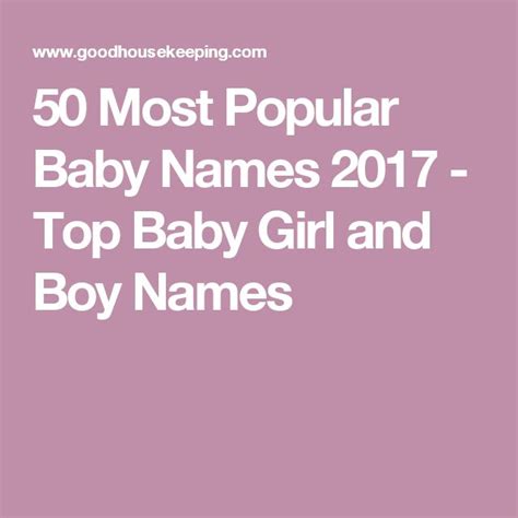 The 50 Most Popular Baby Names Coming This Year Popular Baby Names