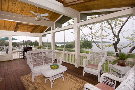 Home floor plans with wrap around porch. Tiverton Addition - Beach Style - Porch - Providence - by ...
