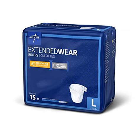 Medline Extended Wear Overnight Adult Briefs With Tabs Maximum