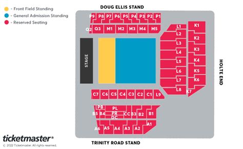 Bruce Springsteen And The E Street Band Seating Plan Villa Park