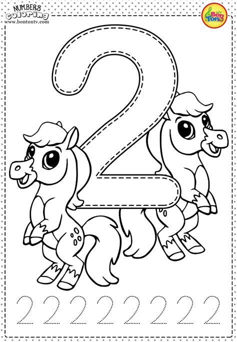 Top 10 Printable Number 2 Coloring Pages