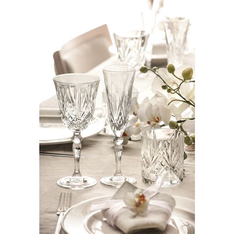 Rcr Crystal Melodia White Wine Glasses 210ml Set Of 6