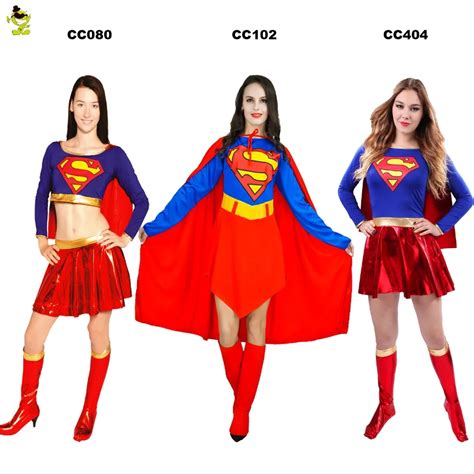 Qlq Adult Supergirls Wonderwomen Costume Womens Sexy Superhero Halloween Cosplay Party Fancy