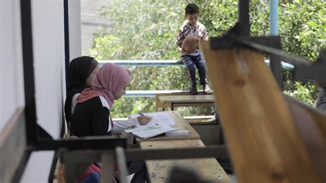 Displaced Palestinians Seek Shelter At Unrwa Schools In Gaza Unrwa