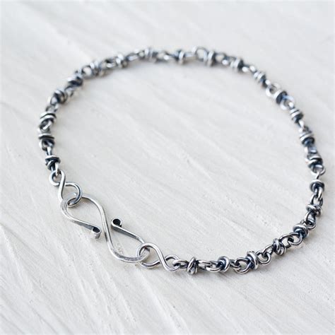 Minimalist Sterling Silver Chain Bracelet Sterling Silver Cookonstrike