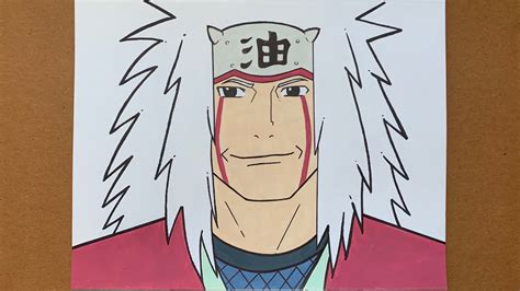 Speed Drawing Jiraiya Legendary Sannin Naruto Youtube