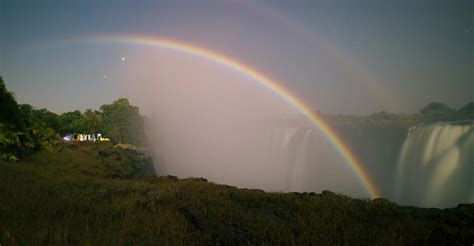 A Rainbow On A Moonlit Night A Magical Spectacle Of Nature Lunar