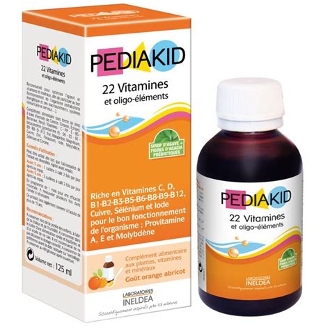 Pediakid 22 Vitamines Et Oligo éléments 125 Ml