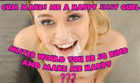 Blonde Cum Makes Me Happy Sissy Caption Constantlytoomuch
