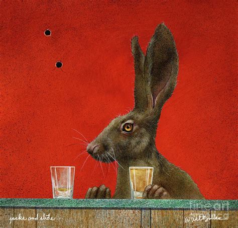 Jacks And Shots By Will Bullas Rabbit Painting Rabbit Art Art