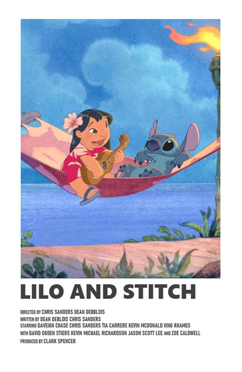 Lilo And Stitch Minimal A6 Movie Poster Etsy