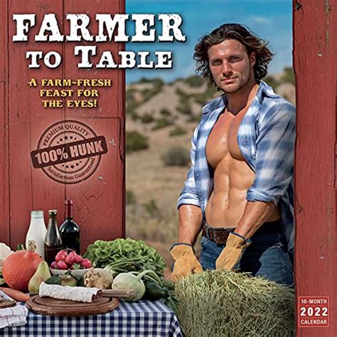 9781531912420 Farmer To Table Premium Quality 100 Hunk 2022 Calendar
