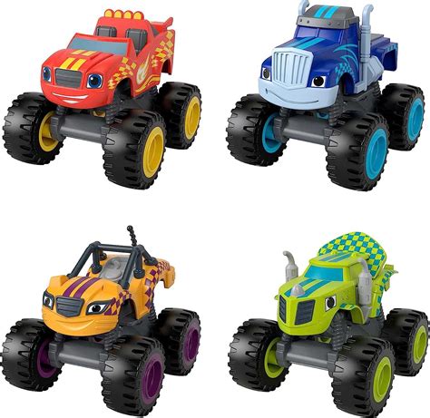 Fisher Price Blaze And The Monster Machines Racers 4 Pack