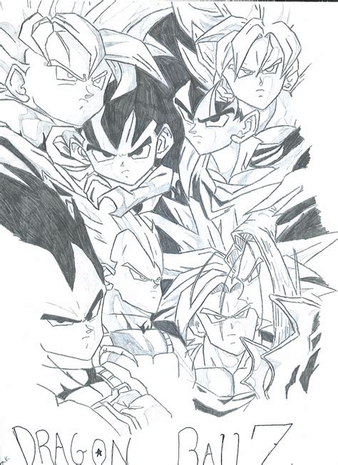 I had a awesome dbz drawing in one of my notepads re: R. Byan Ajusta: DRAGON BALL DRAWINGS