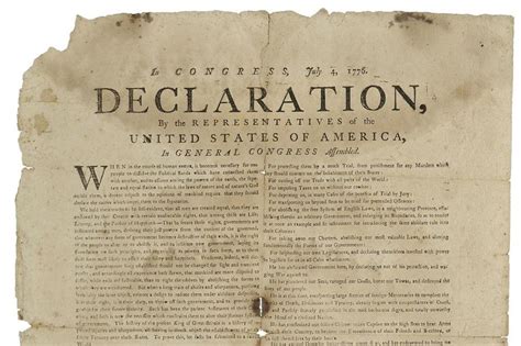 Declaration Of Independence Original Copy To Be On Display At Boston
