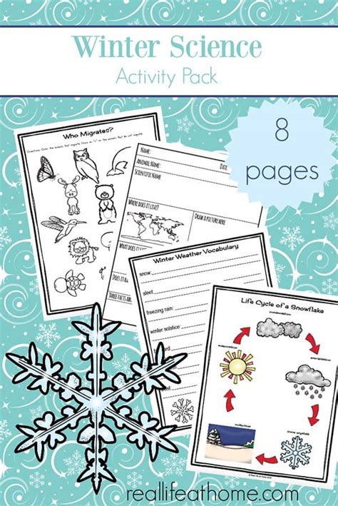 Winter Science Activity Printables Homeschool Printables For Free