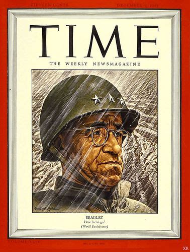 1944 Gen Omar Bradley Time Life Magazine Time Magazine Cover