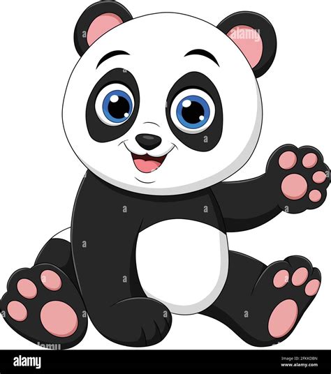 Cute Panda Cartoon Animal Vector Illustration Stock Vector Image And Art