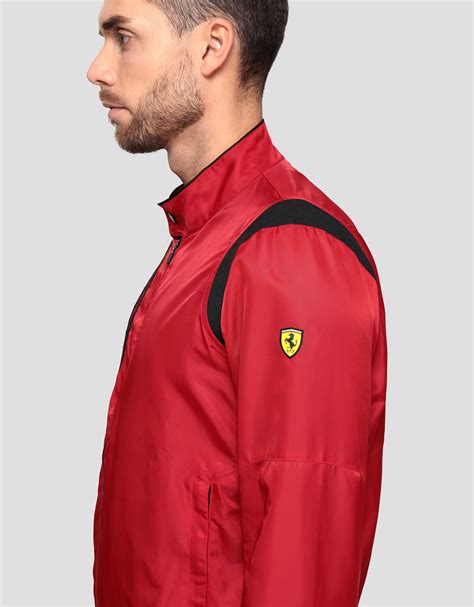 Ferrari Mens Racing Bomber Jacket With Shoulder Fit System Man