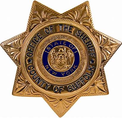 Sheriff Badge County Police Sheriffs Suffolk Ny