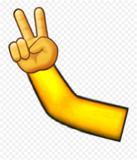 Peace Bras Main Emoji Body Sticker Sign Languagearm Emoji Free