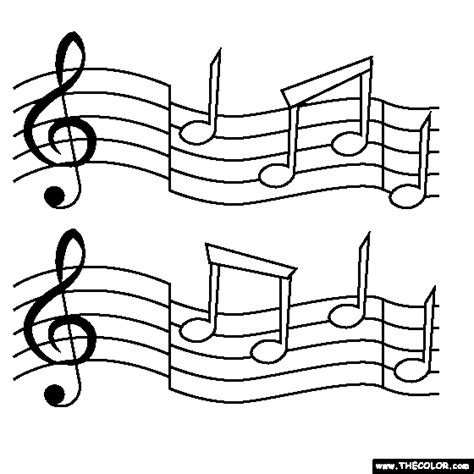 Click on the image you want to color, this will open page displaying large picture you selected. Music Notes Coloring Page | Coloring pages, Free coloring pages, Music notes