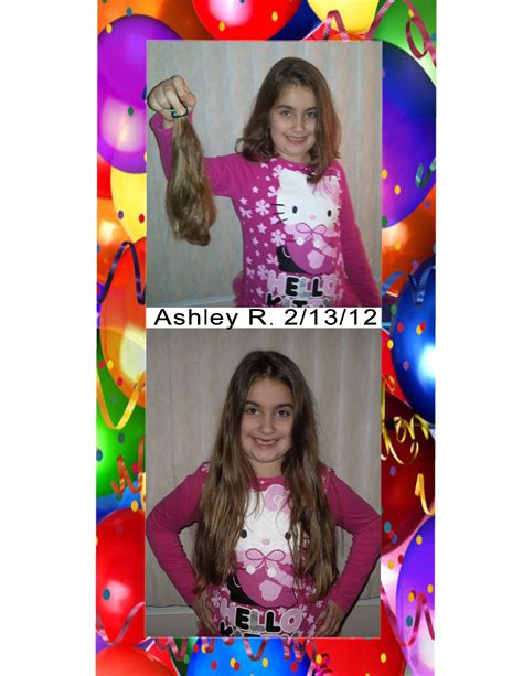 Ashley Did It She Wanted To Donate Her Hair To Help Out Another Child