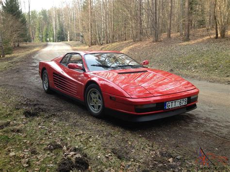 The car had been serviced in june 2016 for $11k by ferrari of algar.it had 24,350miles then. Ferrari Testarossa TR 1988 88 LHD, best price in UK, NO RESERVE AUCTION