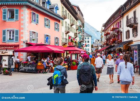Chamonix Mont Blanc Town France Editorial Image Image Of Monument Center